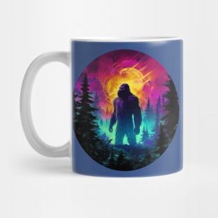 Sasquatch Under Sunset Mug